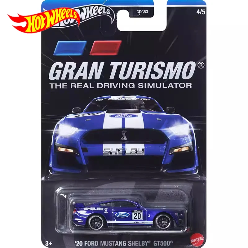 Original Hot Wheels Car Gran Turismo 20 Ford Mustang Shelby Gt500 Toys For Boys 1/64 Diecast Lega Modello Di Veicolo Collezione Regalo