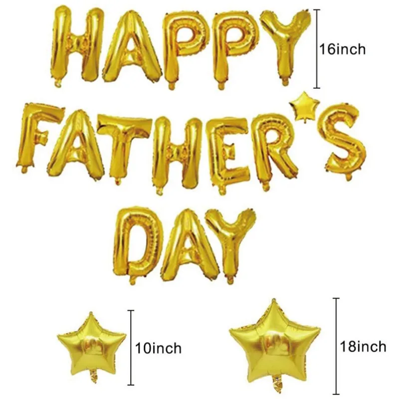 Disney Father'S Day Happy Theme Party Gold Character Decorazione A Palloncino Con Pellicola In Alluminio