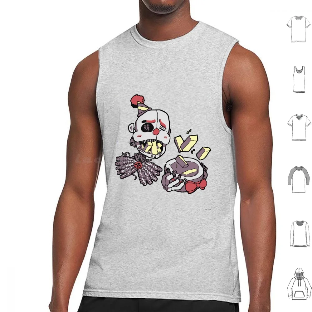 Ennard Loves Exotic Butters Canotte Stampa Cotton Fnaf Fnafennard Ennard Sisterlocation Sister Location Fnaf