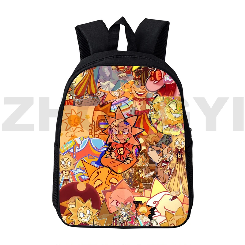 Nuovo 3D Fnaf Sundrop Moondrop Zaino 12/16 Pollici Harajuku Anime School Bags For Girls Boys Sports Travel Packbag Mens Bookbag