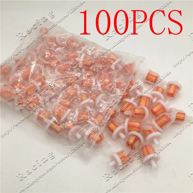 100 Pz Universale Olio Combustibile Filtro Gas 50Cc 70Cc 90Cc 110Cc 150Cc Atv Dirt Bikes Go Karts, Scooter, Moto