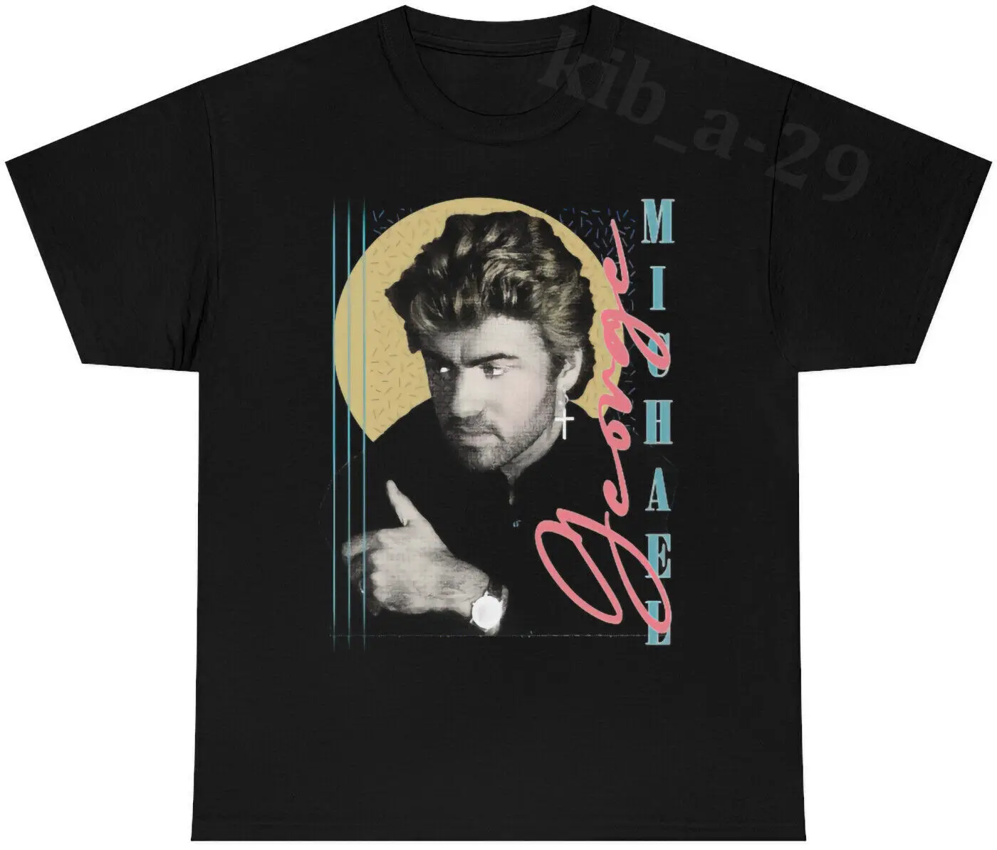 George Michael Tribute Wham Maglietta Vintage Sbiadita Anni '90 S 5Xl Maniche Lunghe O Corte