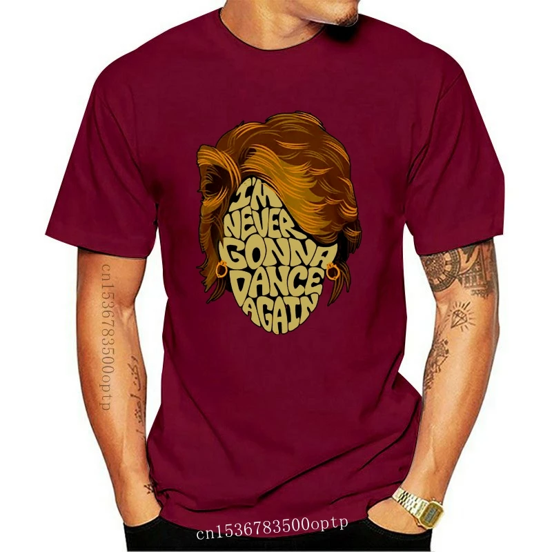 Mens Vestiti George T Camicia Di George Michael 80S Divertente Tipografia Umorismo Texture