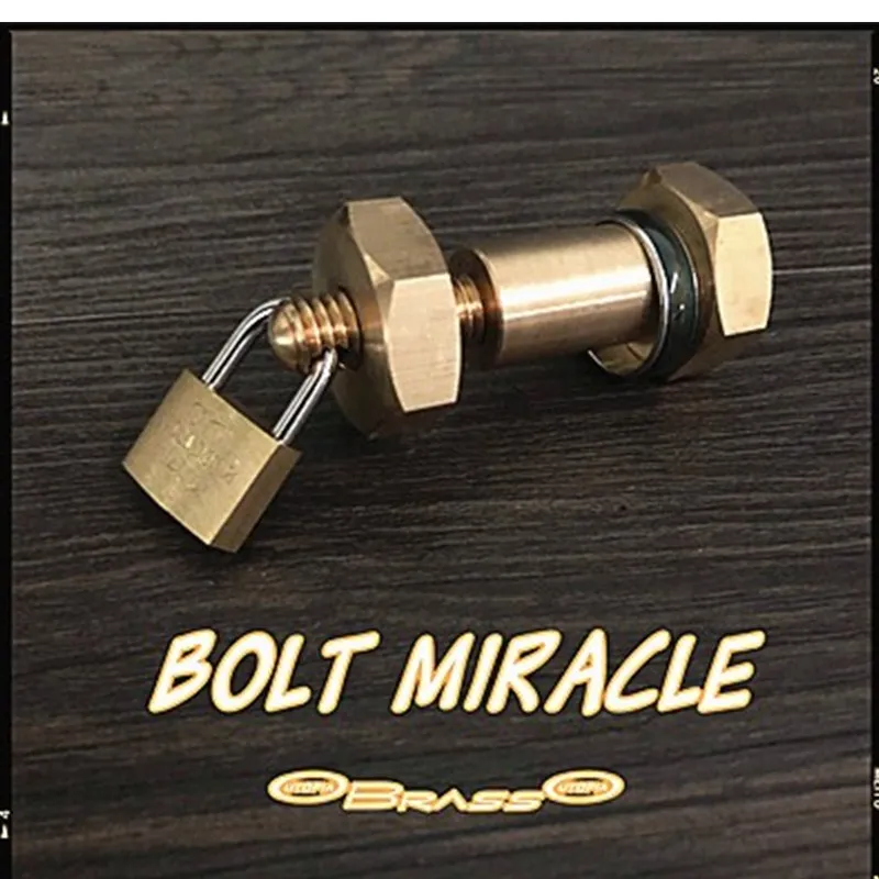 Bolt Miracle (Ottone) Gimmick Magic Props Close Up Magic Tricks Ring Entra In Bolt Magic Magician Party Bar Illusion Mentalism