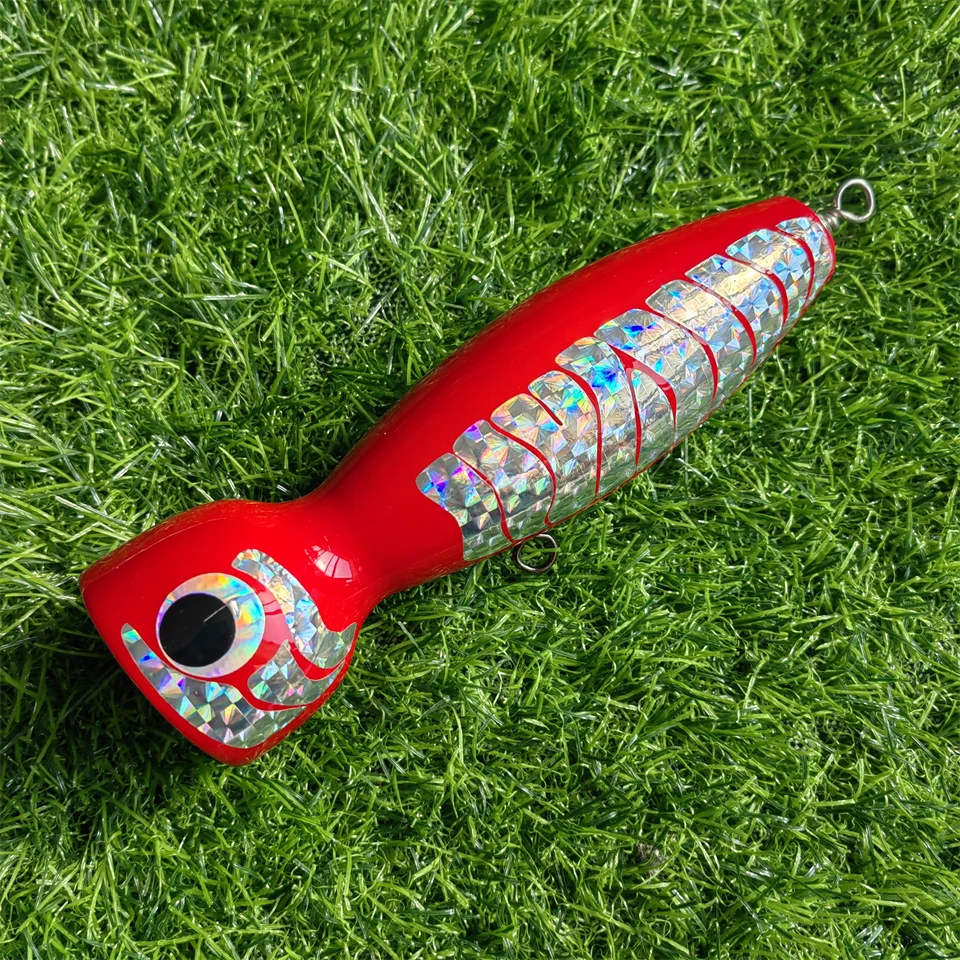 Topwater Big Game Gamma Poper Wood Stickbait Surface Trolling Lure 160Mm/110G Boat Fishing Artificiale Carpenter Bait Lure