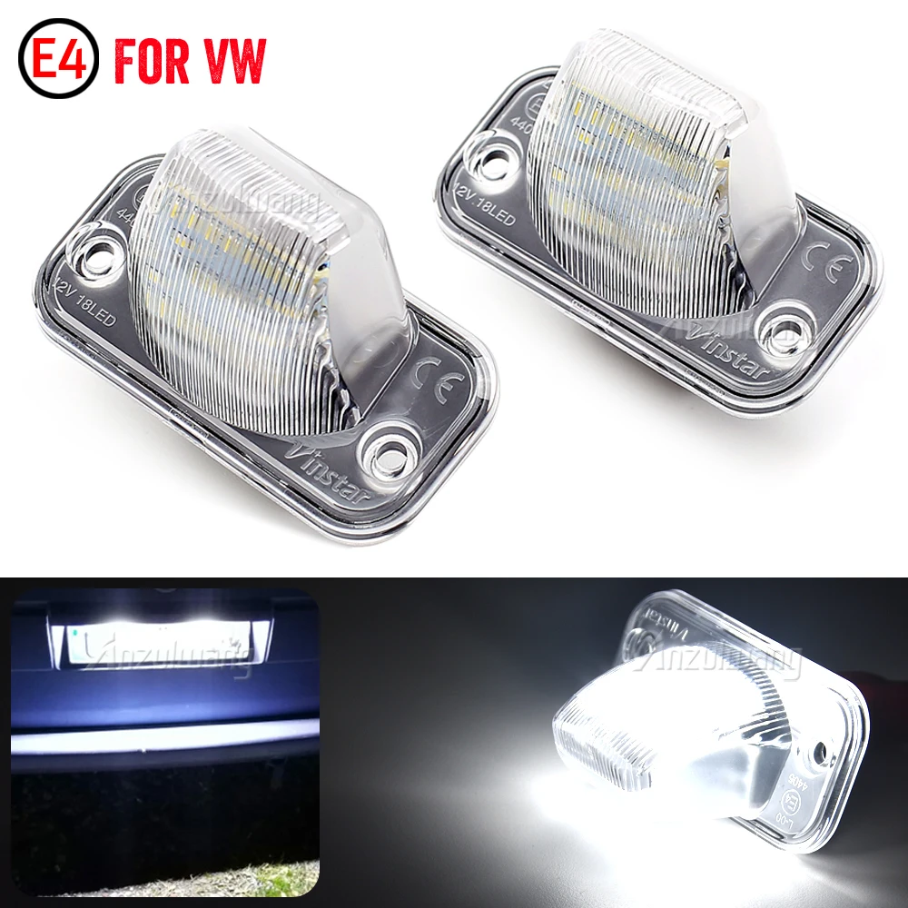 2Pcs Luce Targa Plug And Play Per Vw Transporter T4 Passat 1990-2003 Jetta Campmobled Luce Targa Lampada