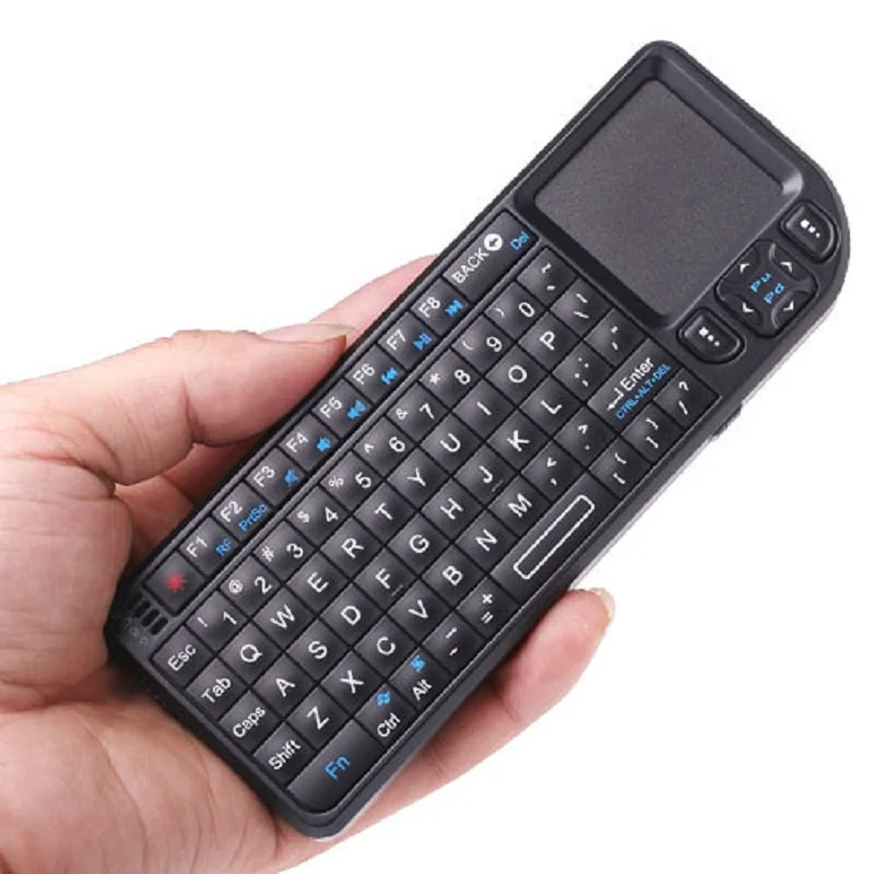 Mini Tastiera Wireless 2.4G Tastiera Wireless Retroilluminata Touchpad Per Smart Tv Samsung Lg Panasonic Toshiba