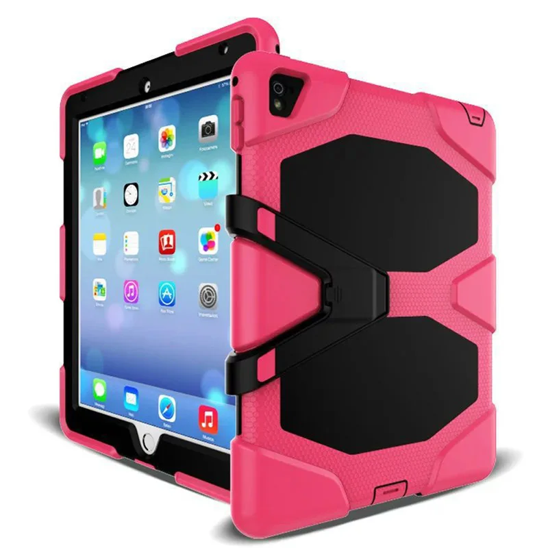 Custodia Per Tablet Per Ipad Pro 12.9 2021 2020 2018 2017 2015 Impermeabile Shock Dirt Snow Sand Proof Army Heavy Duty Kickstand Cover