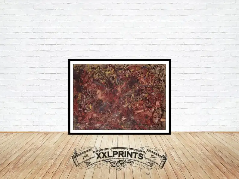 Jackson Pollock, Painting A,  Fine Reproduction, Large Art Artabstract Oil Painting,   Abstract Painting,  Contemporary Art Art