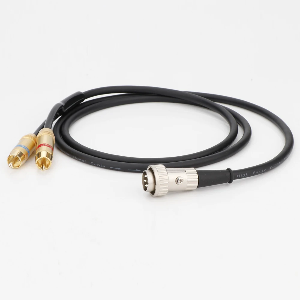 Cavo Audio Muslimofc In Rame Puro Con Connettore Naim A 5 Pin Din Twist Lock Per Stereo Rca Phono Cable Stereo