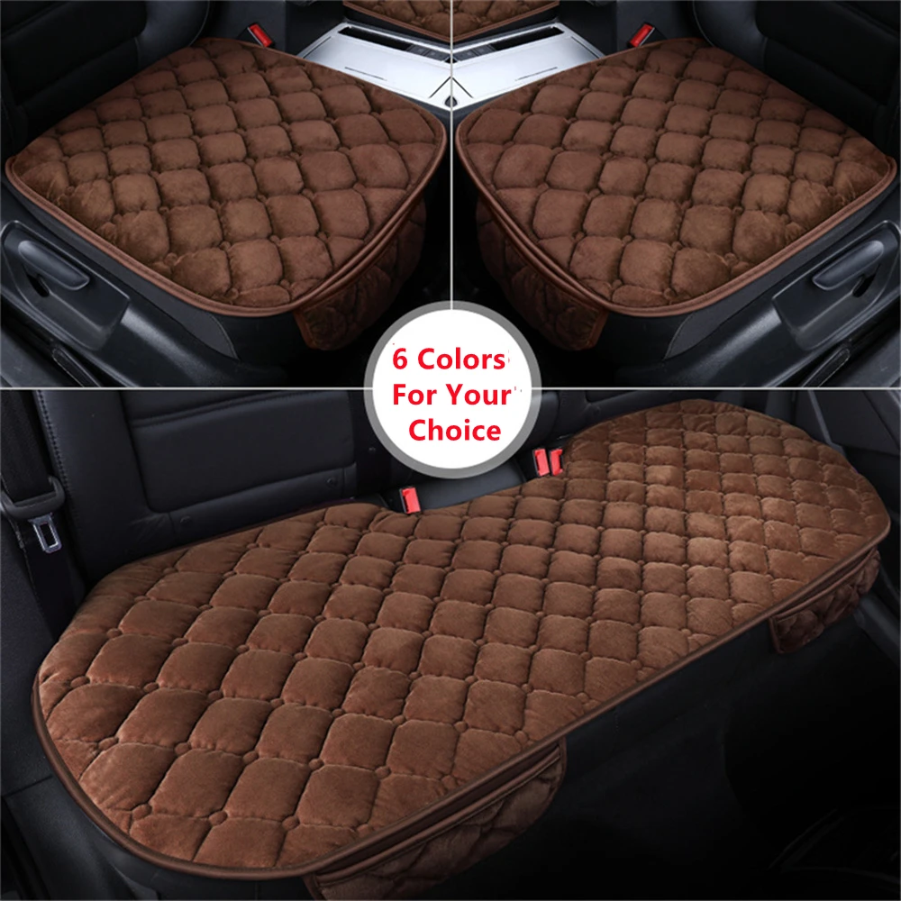 Sj Universal Car Seat Fodere Per Cuscini Protector Auto Chair Mats Short Plush Per Volkswagen Vw Cc Touareg Beetle Scirocco Golf