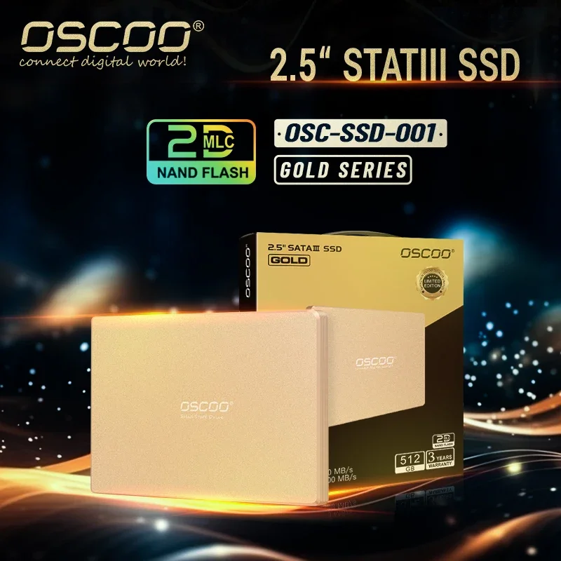 Oscoo Ssd Hard Disk 2.5 Sata3 Ssd 2D Mlc Disco Rigido Interno A Stato Solido 512Gb 256Gb Hdd Hard Disk Per Laptop Desktop