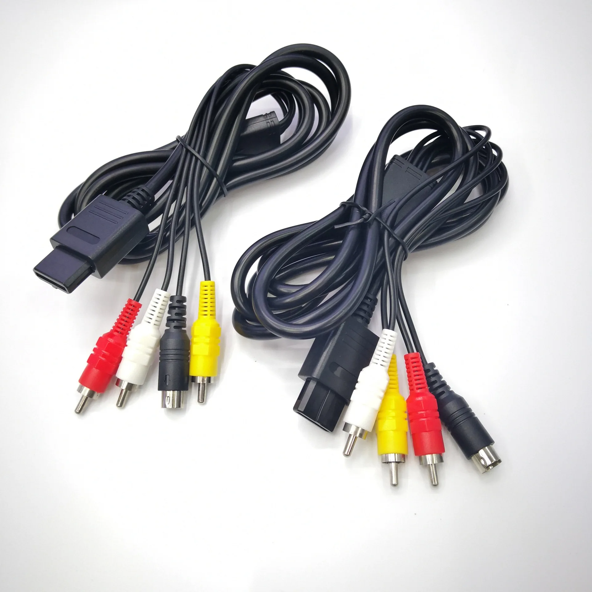 1.8M S-Video 3 Rca Av Cord Cable For Nintendo N64 Snes For Gamecube Gc Ngc Console