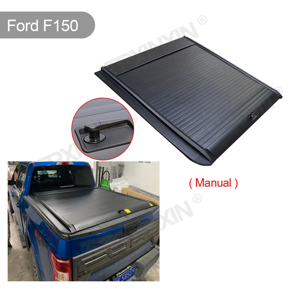 Per Ford F Series F150 Ranger Xlt/Wildtrak Coperchi Del Bagagliaio Dell'Auto Pickup Bed Tonneau Cover Avvolgibile Retrattile Manuale Elettrico