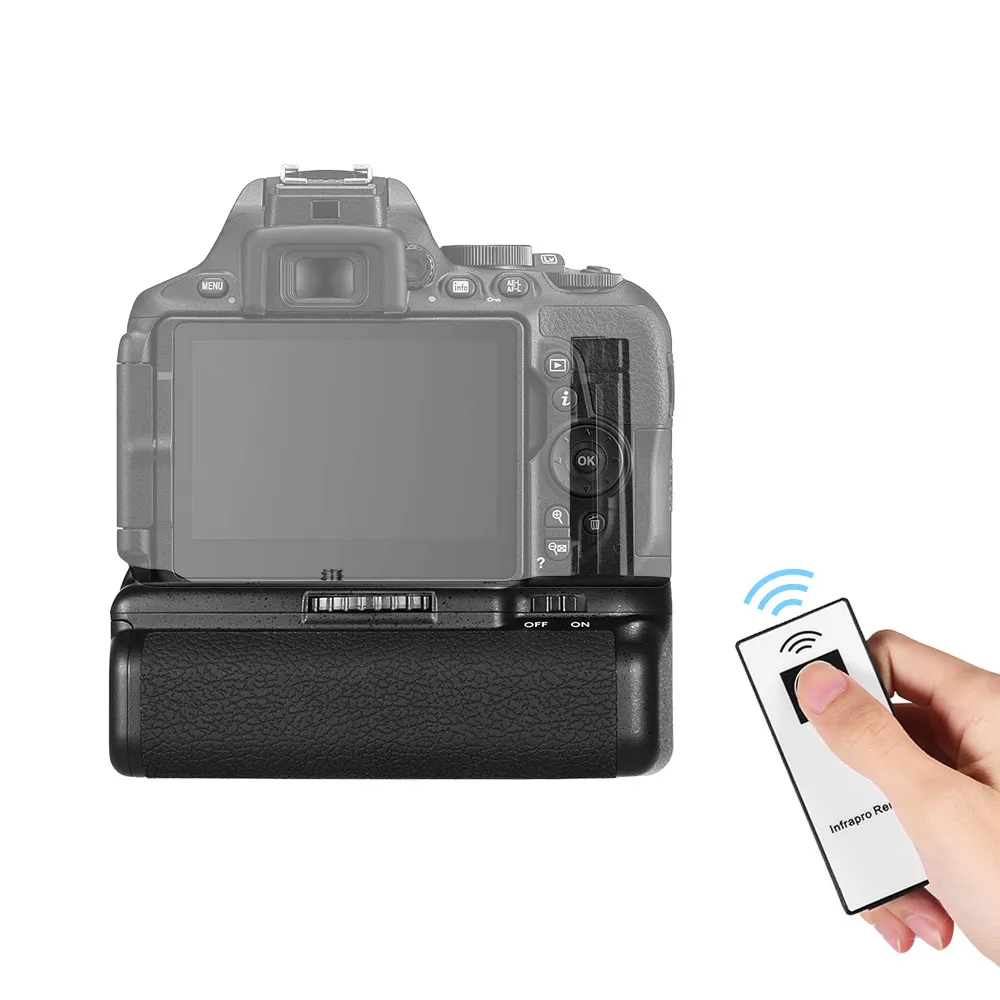 Impugnatura Batteria D5600 Con Telecomando A Infrarossi Per Impugnatura Batteria Verticale Nikon D5600