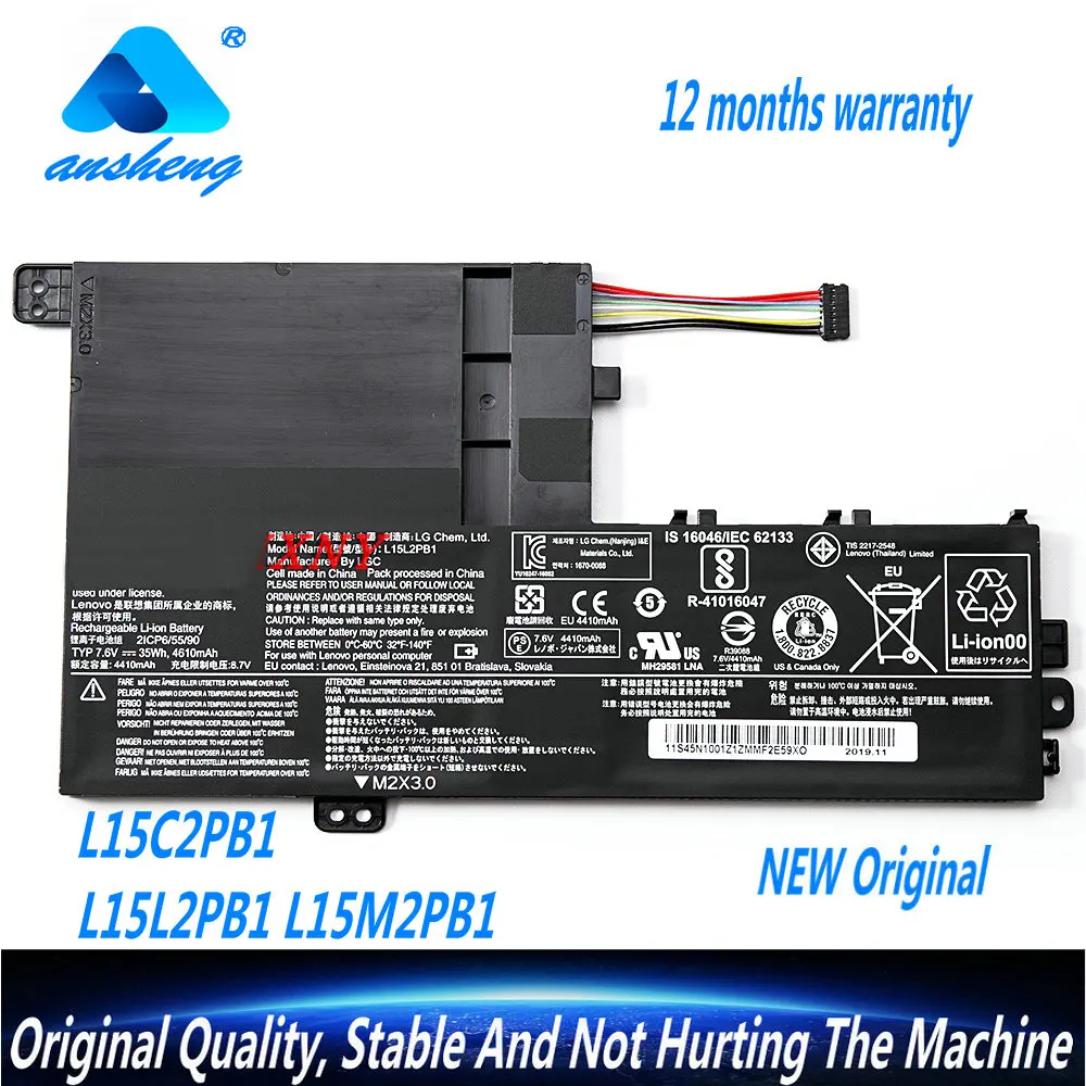 Batteria Originale Per Laptop L15C2Pb1 Muslimexayp Per Lenovo Yoga Yoga 510-14Isk 520 Flex4-1580 7000-14 Series