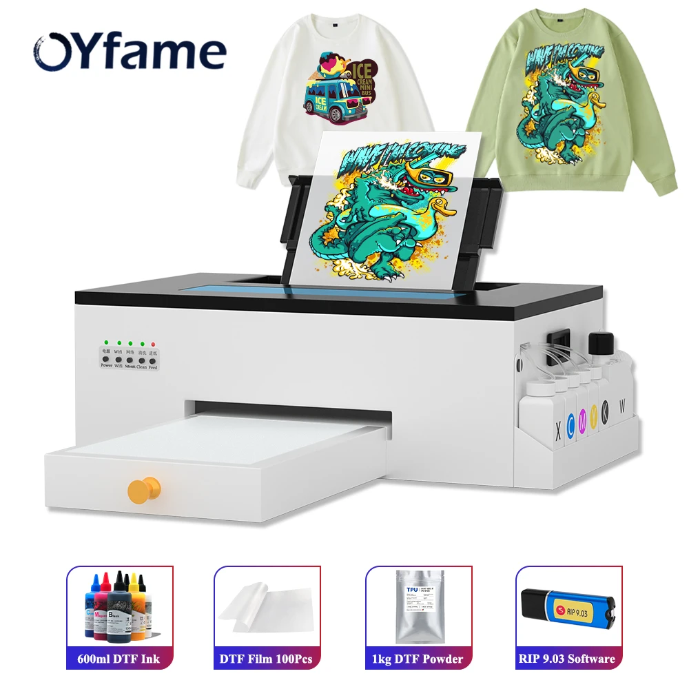 Stampante Oyfame Dtf A4 Impresora Dtf Direct To Film A4 Dtf Printer Dtf Printer Bundle Per Epson L805 T Shirt Printing Machine A4
