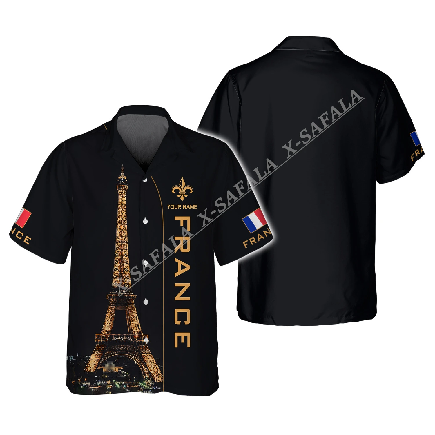 Francia Gallo Argentina Russia Aquila Canada Bandiera 3D Stampata Spiaggia Camicia Hawaiana Corta Da Uomo Di Alta Qualità Top Jersey Senza Intoppi