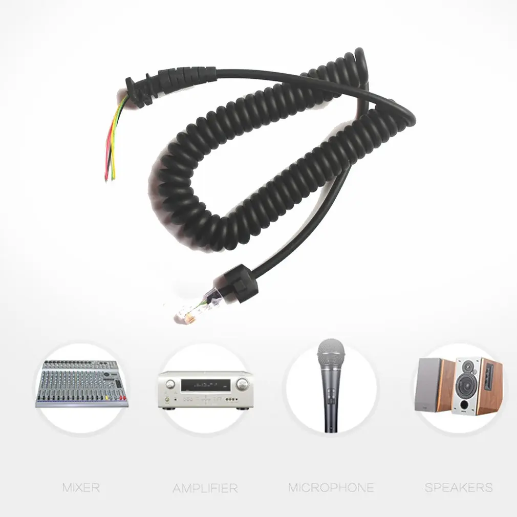 Cavo Mic Per Yaesu Mh-48A6J Ft-7800 Ft-8800 Ft-8900 Ft-7100M Ft-2800M Ft-8900R