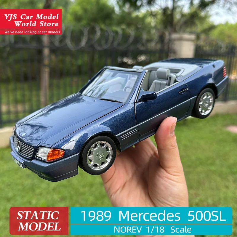 Norev 1:18 1989 Per Mercedes Sl Convertible Sl500 Classic Car Alloy Car Model Collection Display Pezzi Regalo