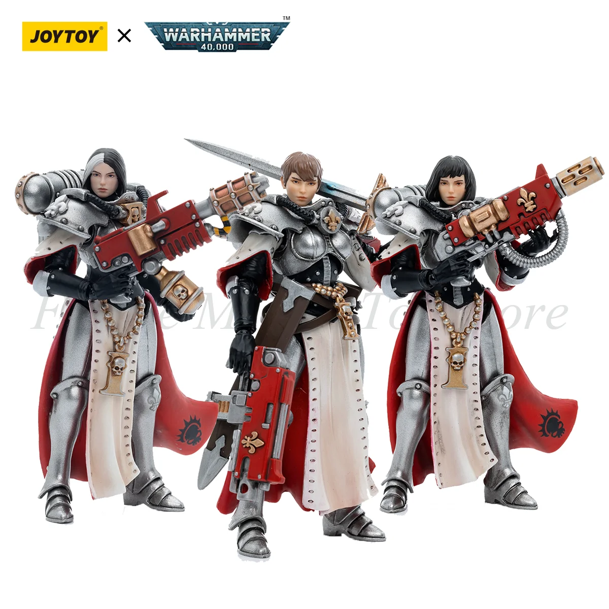 Joytoy 1/18 Action Figure 40K Battle Sisters Order Of The Argent Shroud Anime Modello Militare Spedizione Gratuita