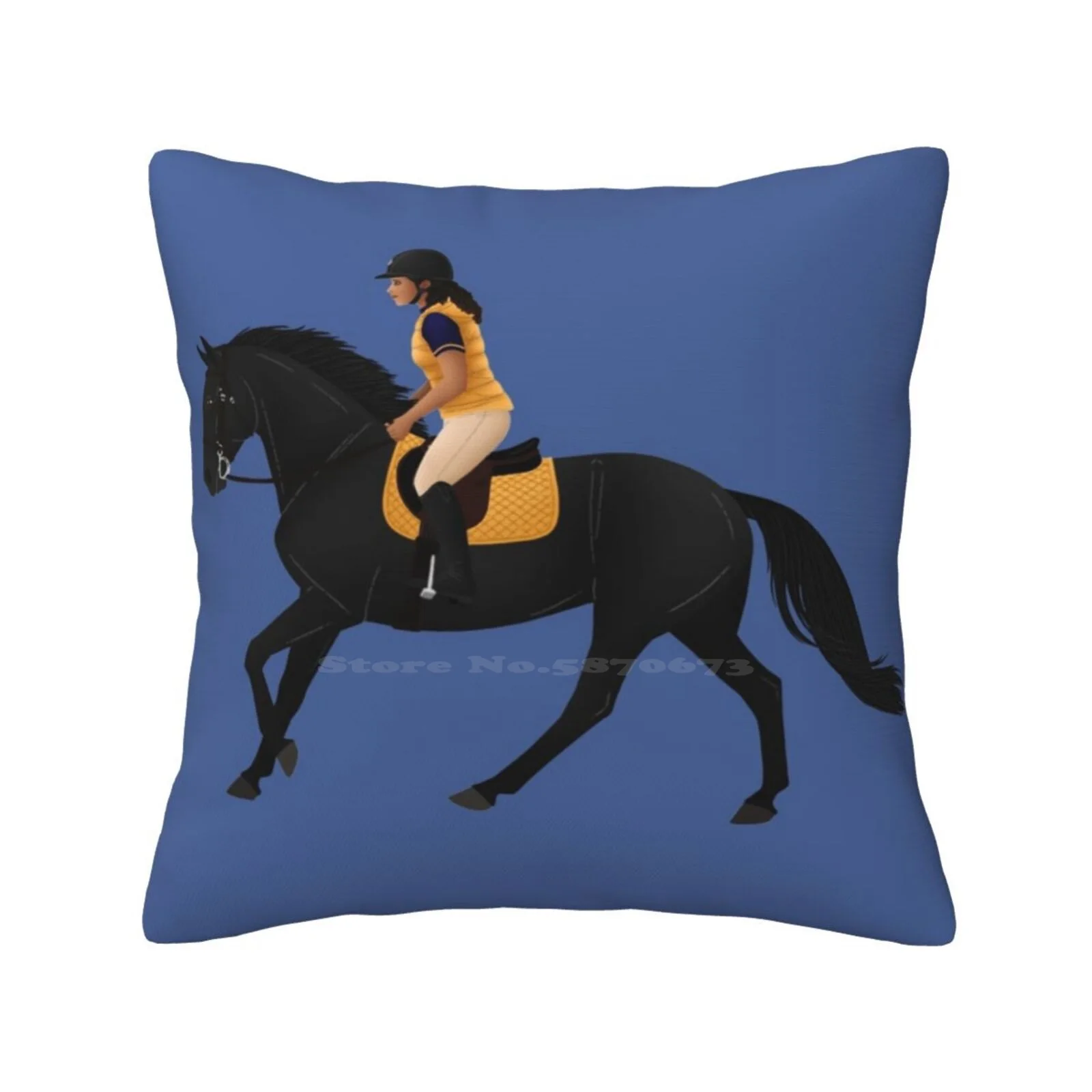 Zoe And Raven From Free Rein-Equine Rampaige Fashion Sofa Throw Pillow Cover Federa Free Rein Zoe Canter Galoppo Cavalli