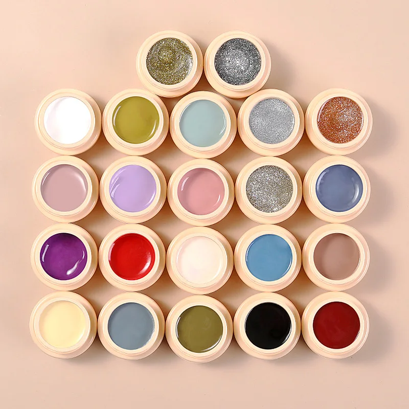Il Gel Per Pittura Per Unghie In Gel Cremoso In Scatola Solida A 22 Colori Può Immergere La Linea Di Disegno Kit Per Manicure Per Unghie In Gel Per St