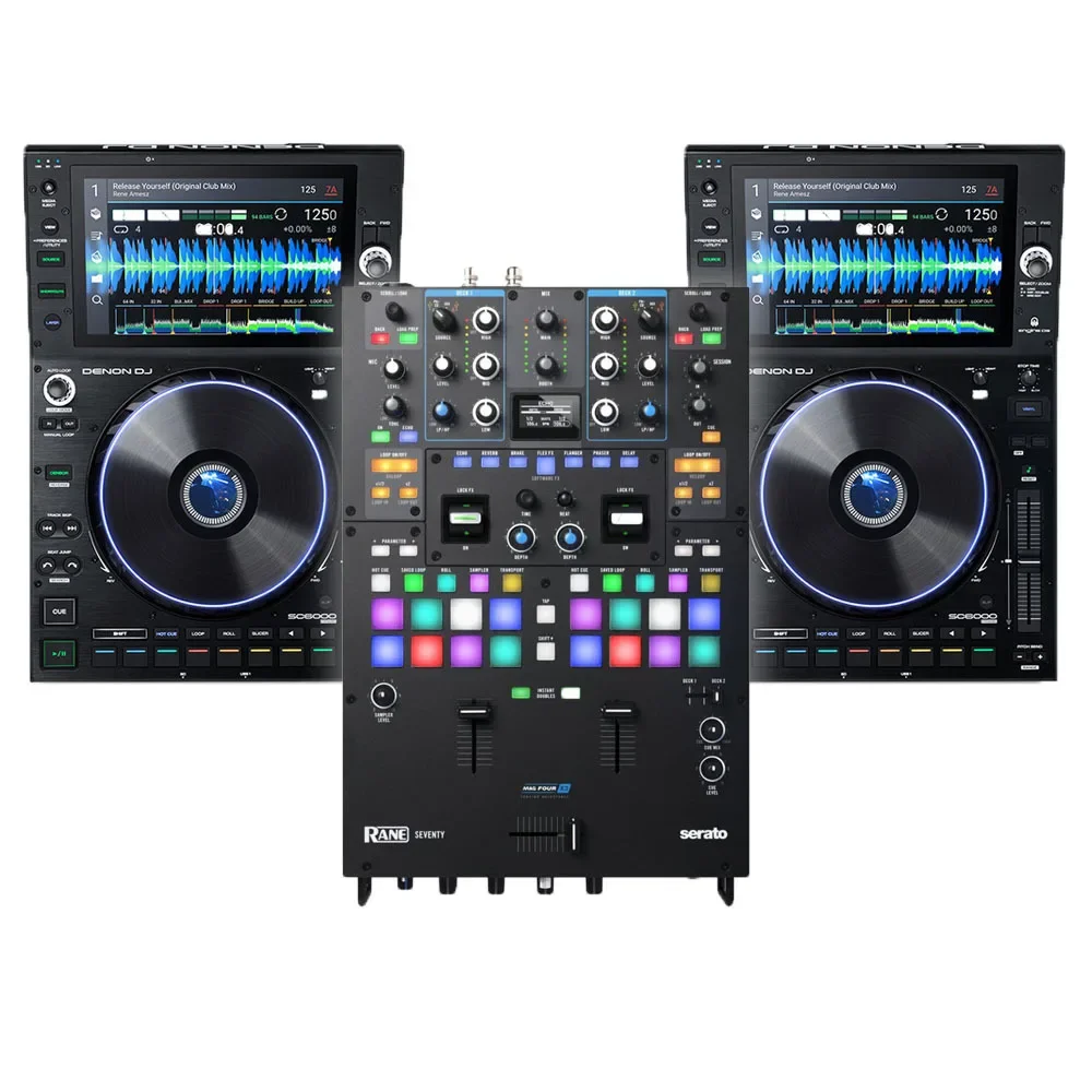Sconto Sulle Vendite Primaverili Sulle Offerte Saldi Scontati Denon Dj Sc6000 Players + Denon Dj X1850 Mixer And Cover Bundle