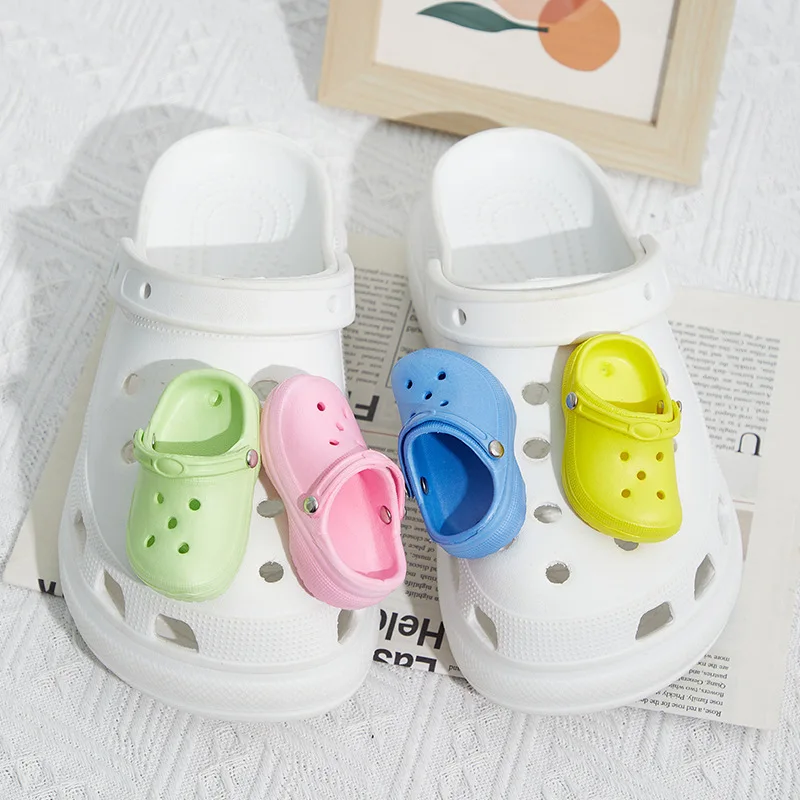 Simpatici Ciondoli Per Mini Scarpe Simulate Per Ciondoli Crocs Per Accessori Crocs Per Croc Decor Womens Girls Mens Funny Shoes Decor Gifts