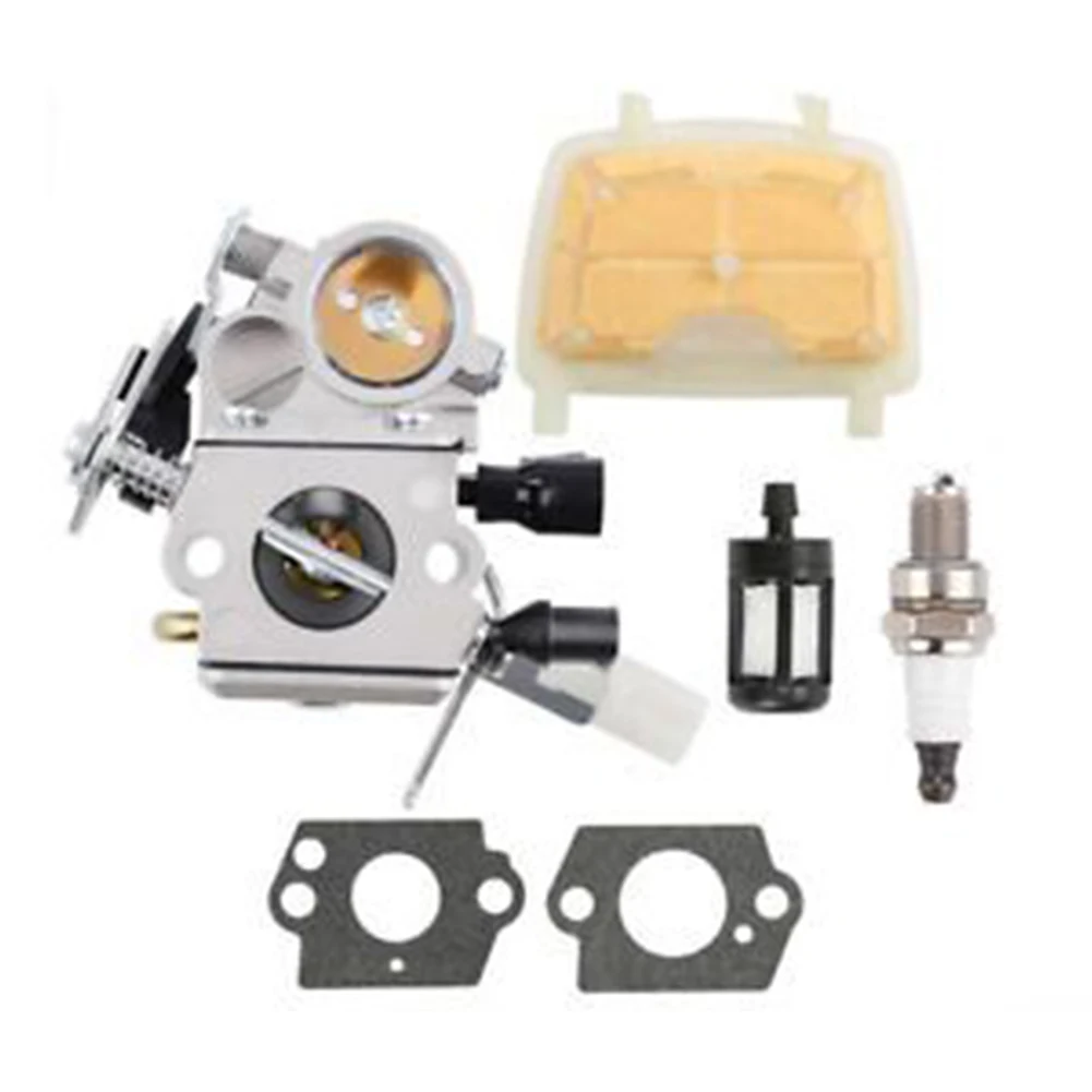 Carburatore Filtro Aria Guarnizione Filtro Carburante Tappo Kit Per Stihl Ms171 Ms211 Ms181 Motosega Per Zama C1Q-268C Parti Di Attrezzi Da Giardino