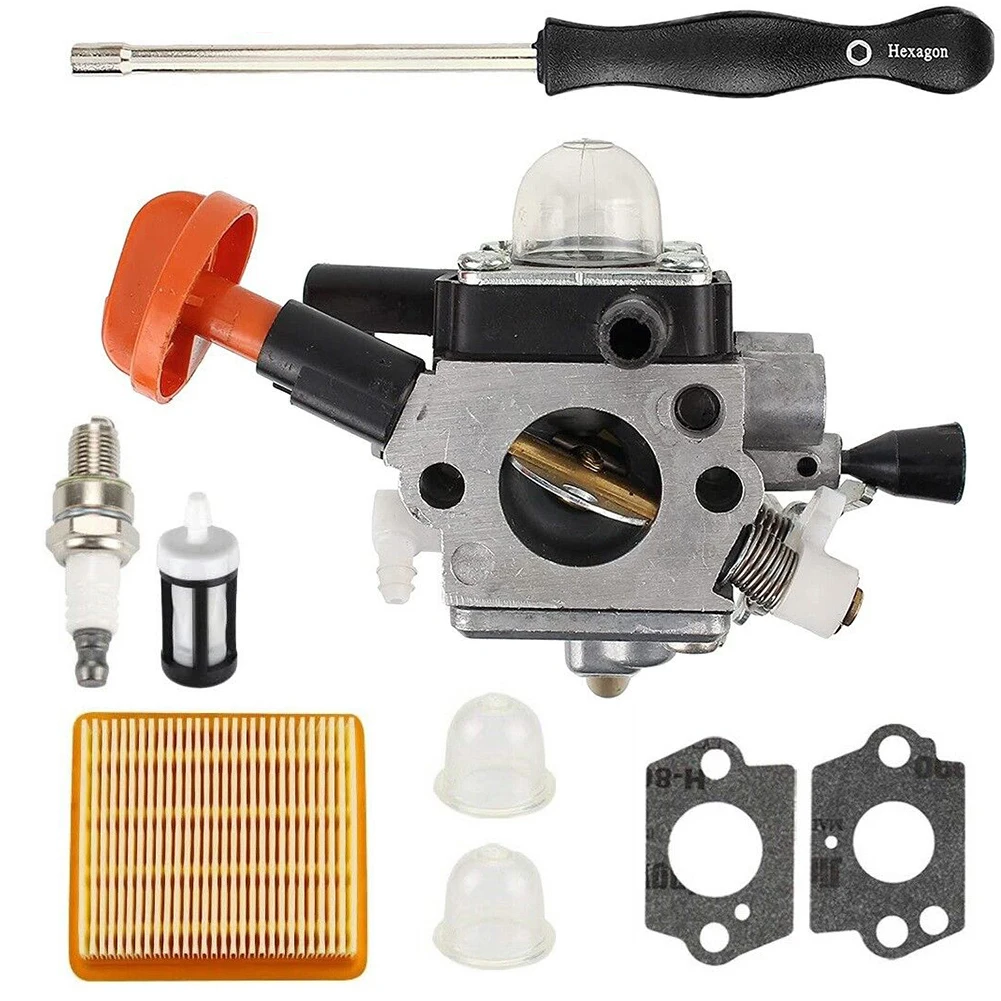 1 Set Kit Carburatore Filtro Aria Kit Filtro Carburante Per Stihl Fs131R/Ht133/Ht131/Km131R/Fs311 Attrezzatura Da Esterno Attrezzo Elettrico Da Giardi