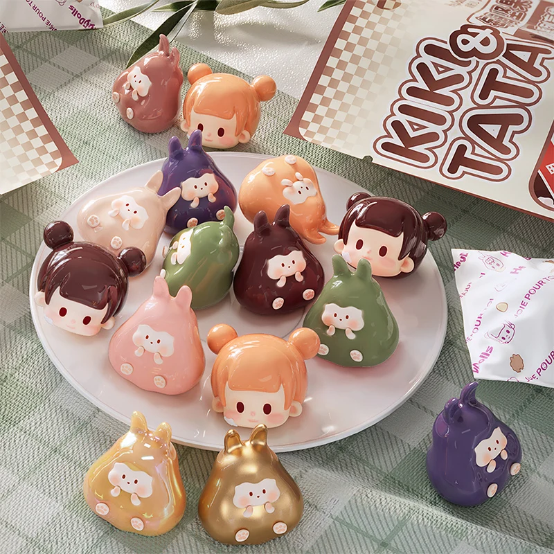 Suplay Kiki Tata Daily Nuts Series Blind Pouch Blind Box Guess Bag Toys Doll Cute Anime Figure Desktop Ornaments Collezione Regalo