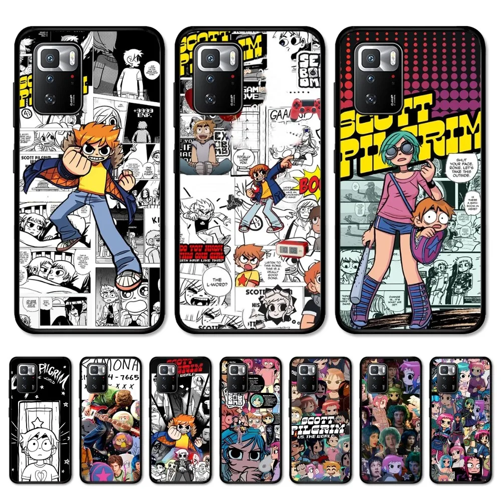 Cartoon Scott Pilgrim Vs The World Custodia Per Telefono Per Redmi 5 6 7 8 9 10 Plus Pro 6 7 8 9 A Go K20 K30 K40 Pro Plus F3 Fundas