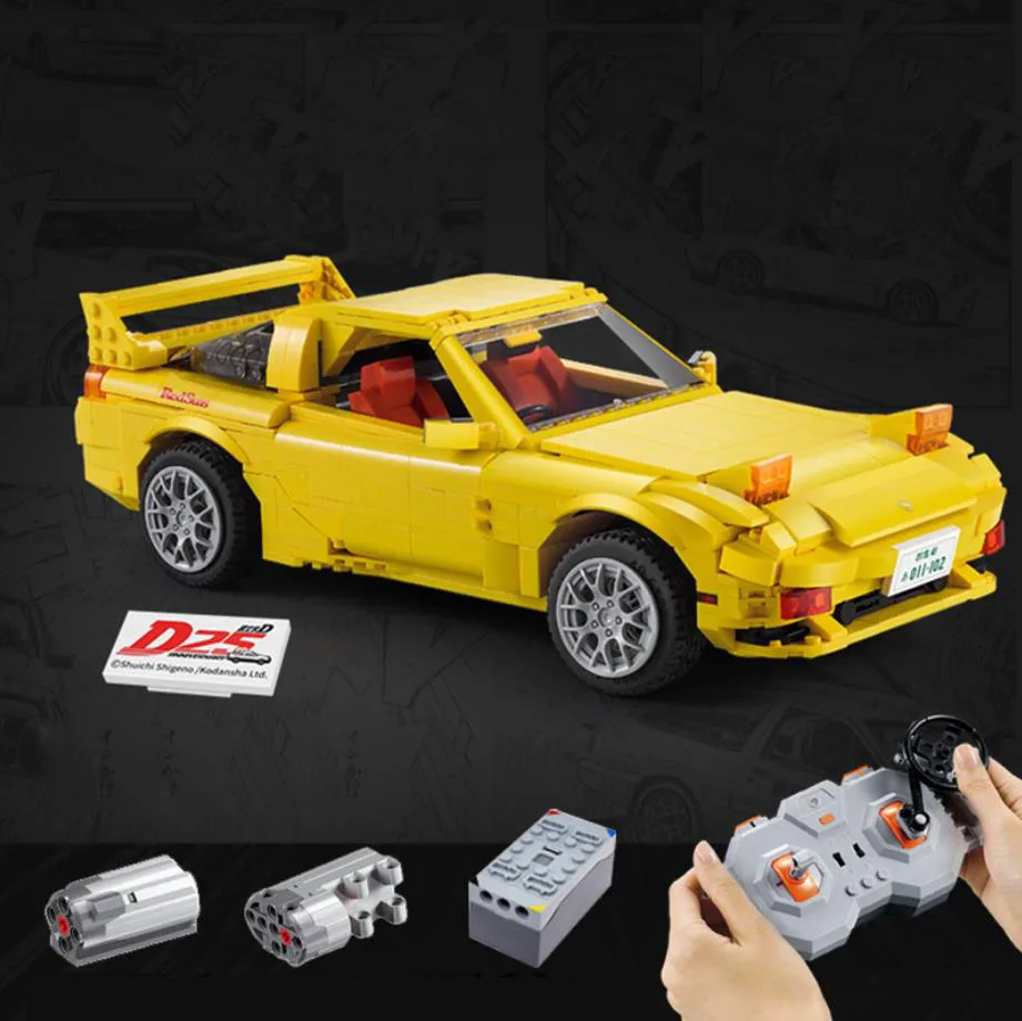 Tecnico Iniziale D Redsun 2.4Ghz Radiocomando Blocco Auto 1:12 Scala Mazdas Rx-7 Savanna Fd-3S Modello Rc Giocattolo Con Luce