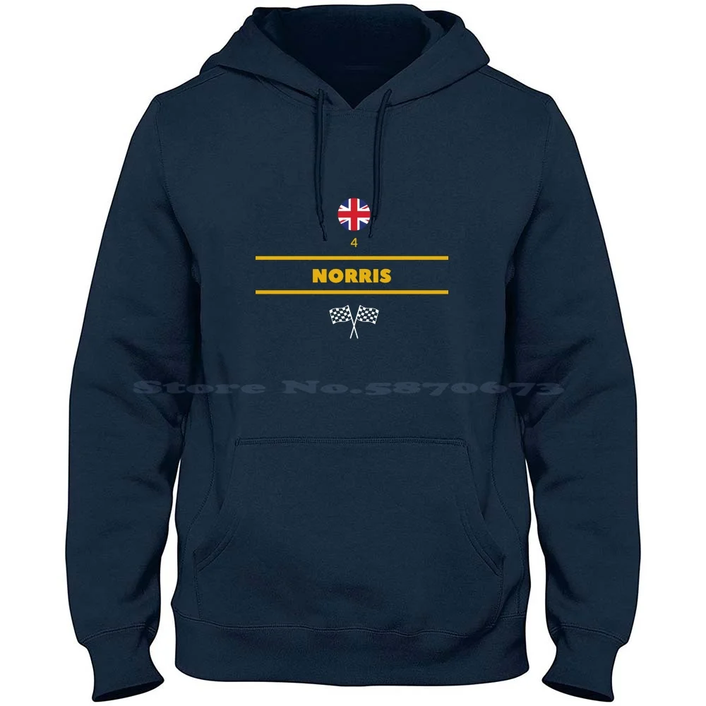 Ando Norris Collection 100% Cotone Felpa Con Cappuccio Ando Norris Norris Ando Norris Mclaren Mclaren Mclaren Racing Motor Racing