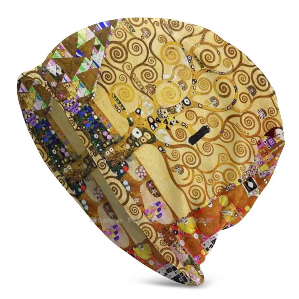 Albero Della Vita Stoclet Frieze Gustav Klimt Nuovo Autunno Inverno Berretto Skullies Berretti Klimt Gustav Klimt Albero Della Vita Klimt Il Bacio