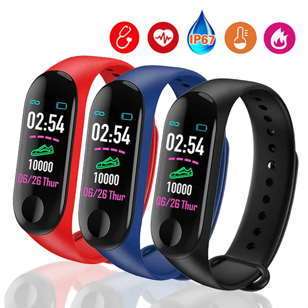 Sport M3 Pro Smart Watch Smart Band Per Donna Uomo Blood Pressure Smart Wristband Monitor Smartwatch Bracciale M3Pro Wristband