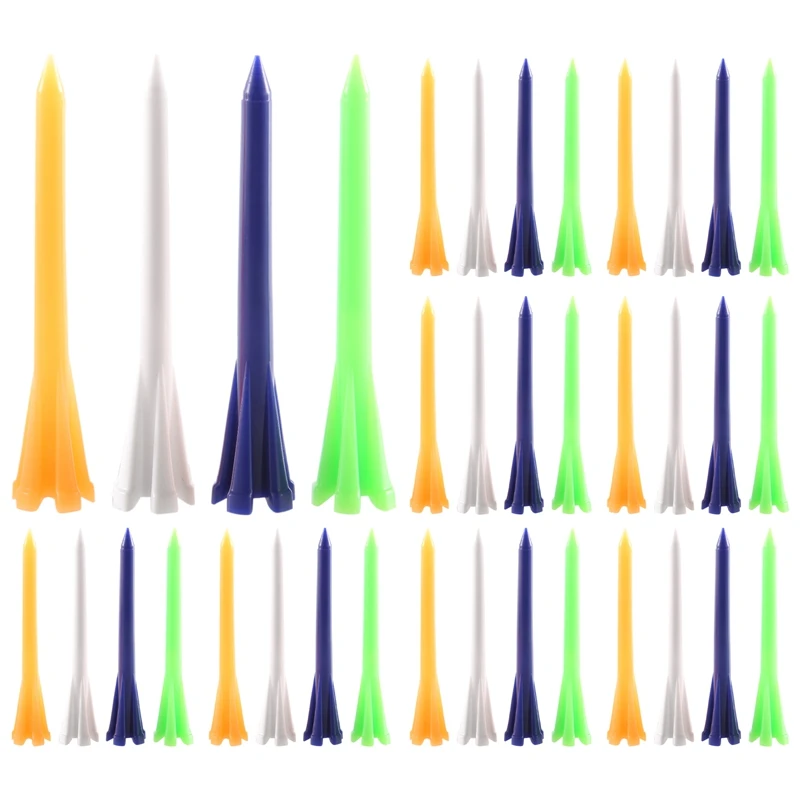 Golf Tees Confezione Da 100 Riduce Attrito E Rotazione Laterale 5 Punte Golf Tees Lunghezza Professionale 2-3/4 Pollici Accessori Da Golf