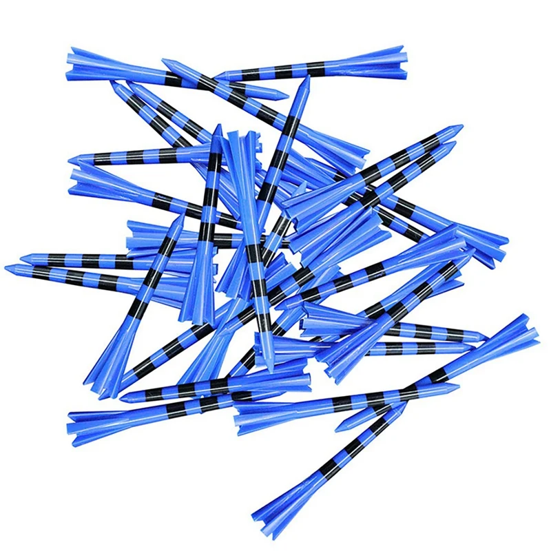 Hot Plastic Golf Tees Confezione Da 100 Riduce Attrito E Rotazione Laterale 5 Punte Magliette Da Golf In Plastica Accessori Da Golf Da 3-1/4 Pollici