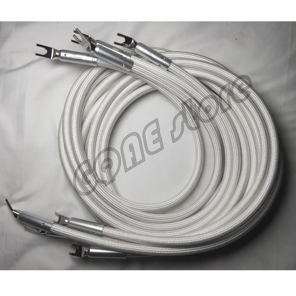Hifi Y To Y Spade Plug Audiofilo Demark Argento Flow Silver Audio Amp Cd Lettore Dvd Altoparlante Interconnettore Cavo