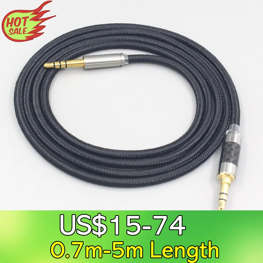 Ln007544 Cavo Ofc In Nylon Per Cuffie Super Soft Per Audio Technica Msr7 Sr5 Ar3 Ar5Bt Fidelio X1 X2 F1 L2 L2Bo X1S X2Hr M2Bt