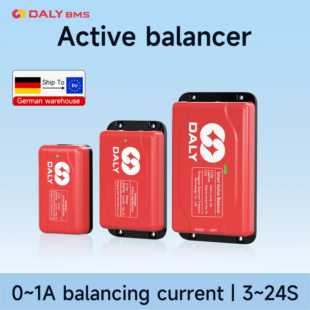Daly Smart Active Balancer 1A Active Equalizer Balancer Con Bluetooth Li-Ion Bms 4S 8S 13S 14S 16S 24S Per Batteria 18650
