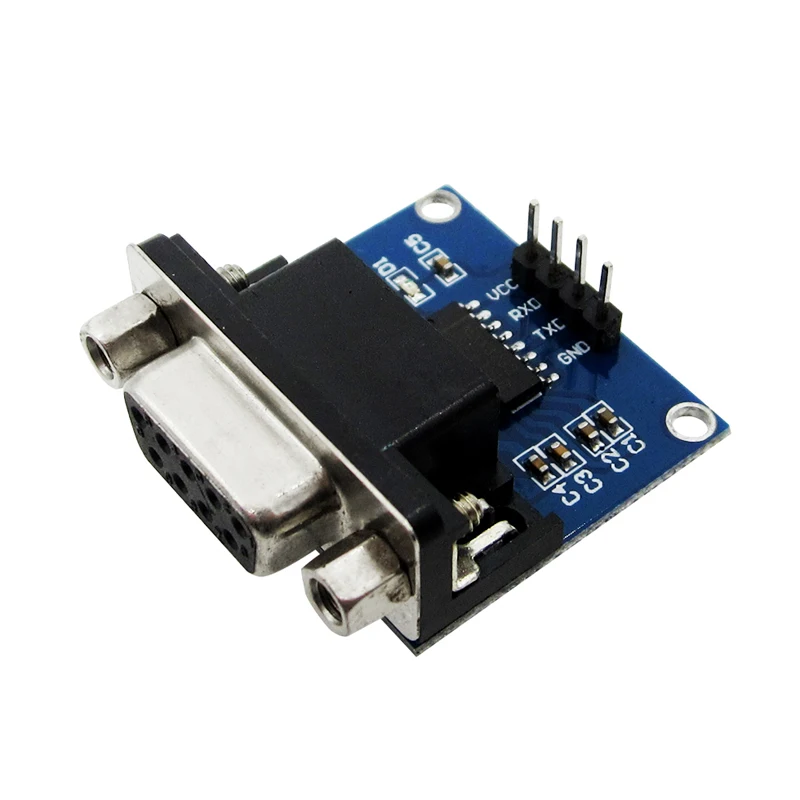 Max3232 Max232 Rs232 Para Ttl Modulo Convertitore Db9 Conector De Porta Seriale