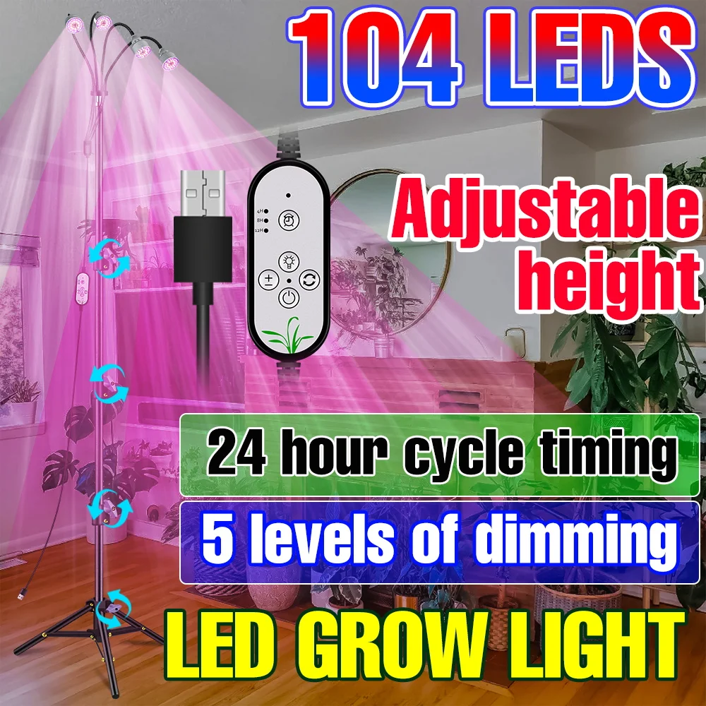 Led Plants Light Full Spectrum Phytolamp Flower Seeds Indoor Hydroponics Grow Lights Seedling Growbox Coltivazione Led Phyto Lamp