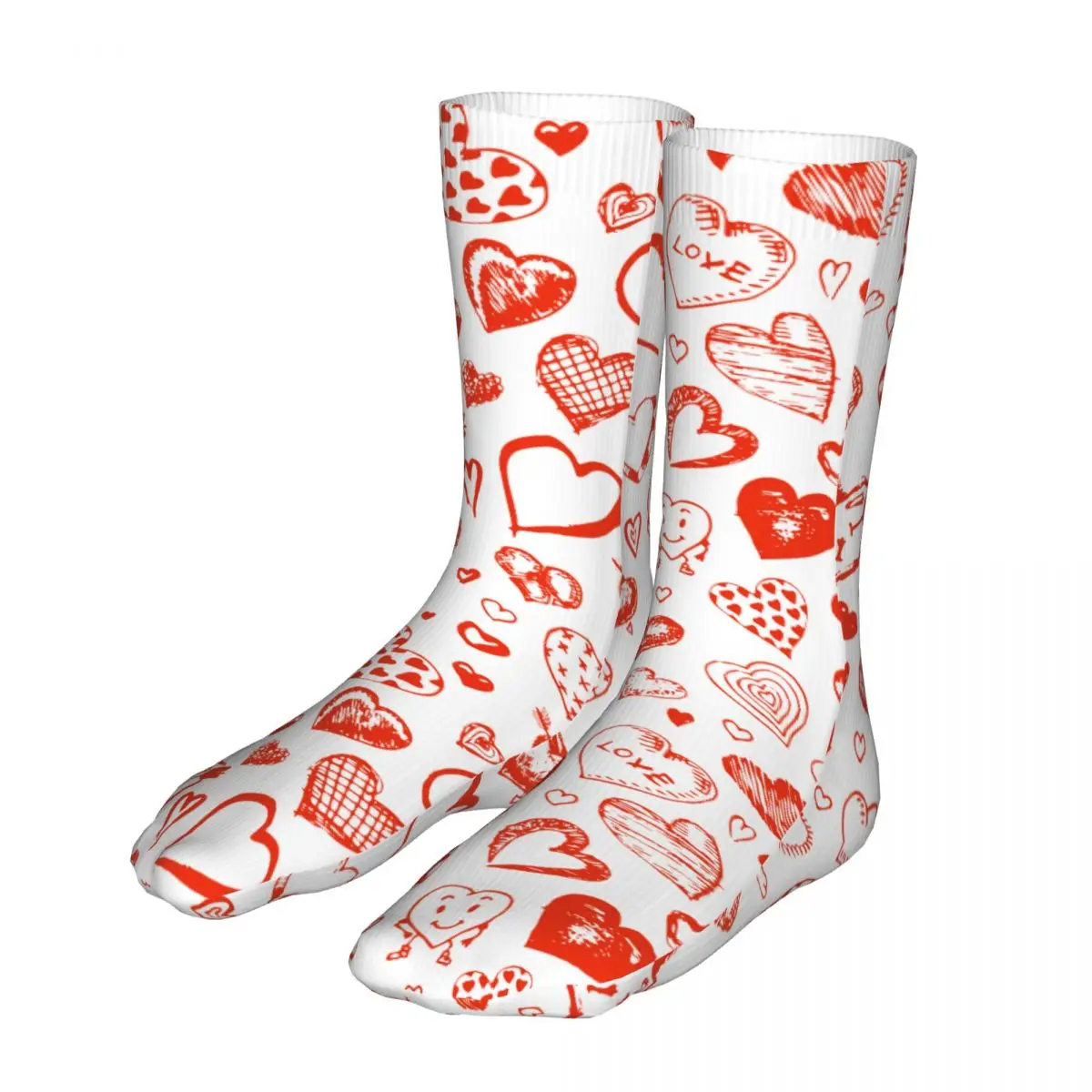 Compression Love Valentines Day Pattern Women Socks 2022 Female Sport Sock