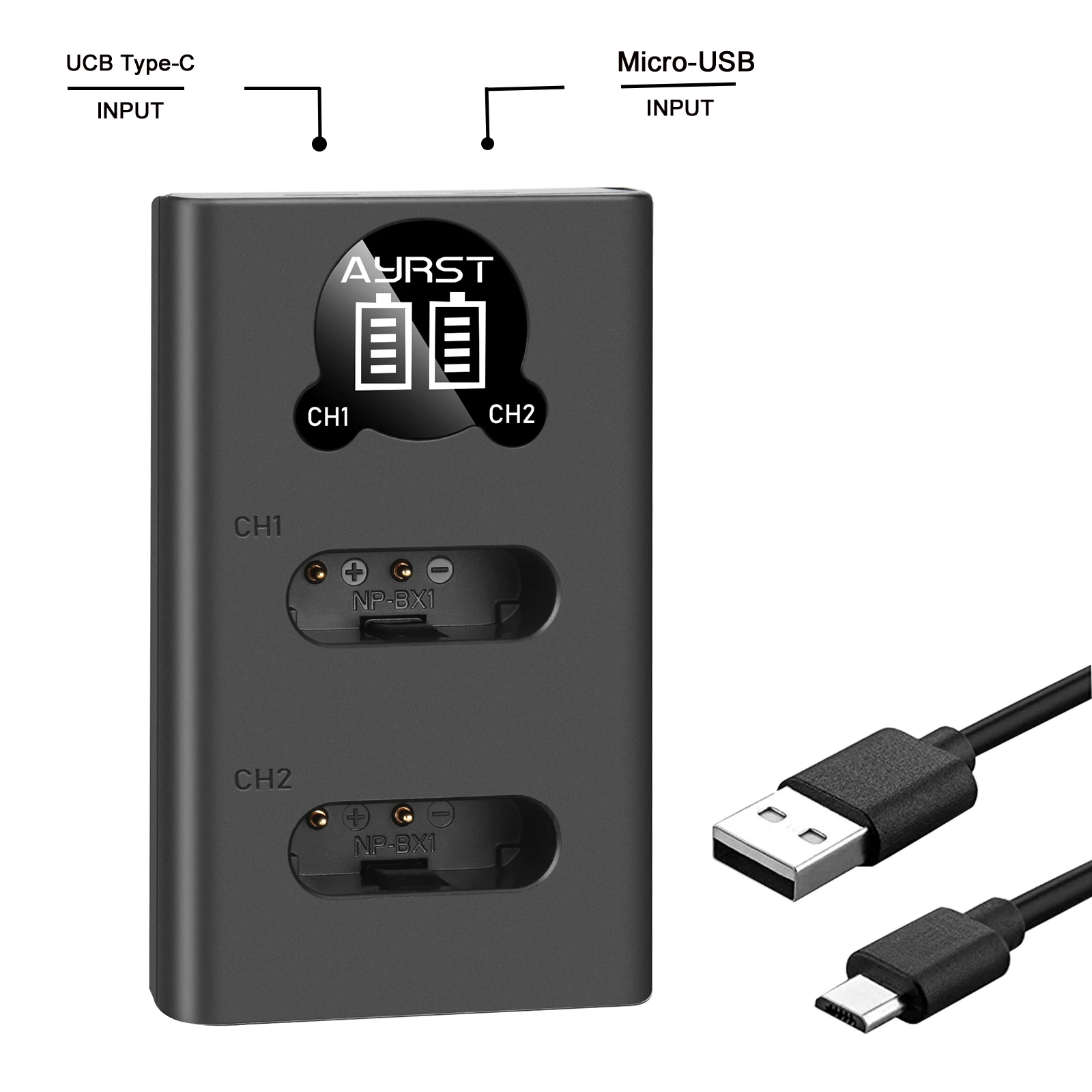 Np-Bx1 Np Bx1 Macchina Fotografica Bttery Led Dual Usb Caricabatterie Per Il Sony Hdr-As50 As100 As200 As10 As15 As20 As30 Hdr-Cx240E Cx405E