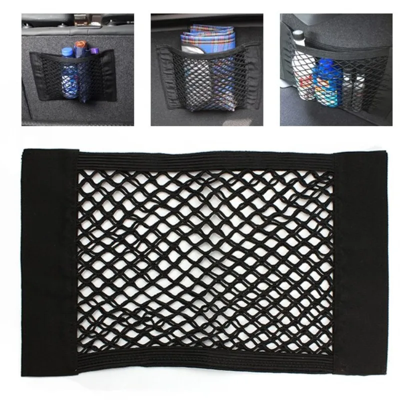 Per Suzuki Splash Suzuki Celerio Suzuki Ciaz Car Boot Trunk Seat Back Elastic Storage Net Organizer Accessori
