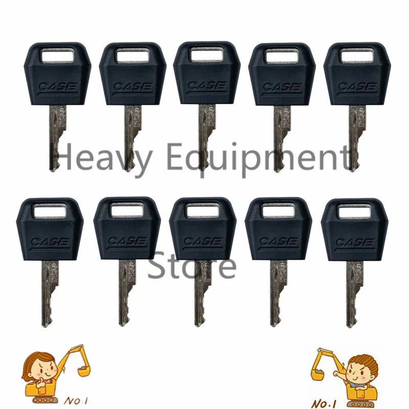 Chiavi Di Accensione Da 10 Pezzi Per Case Ih Tractor Dozer Retroescavatore D250 Per Case/International Harvester Escavatore P0P