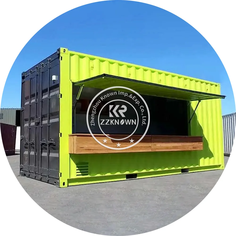 Popolare Container Bar Cube Beach Bar Contenitore Prefabbricato Ristorante Coffee House Pop Up Shop Cafe Booth E Tavoli