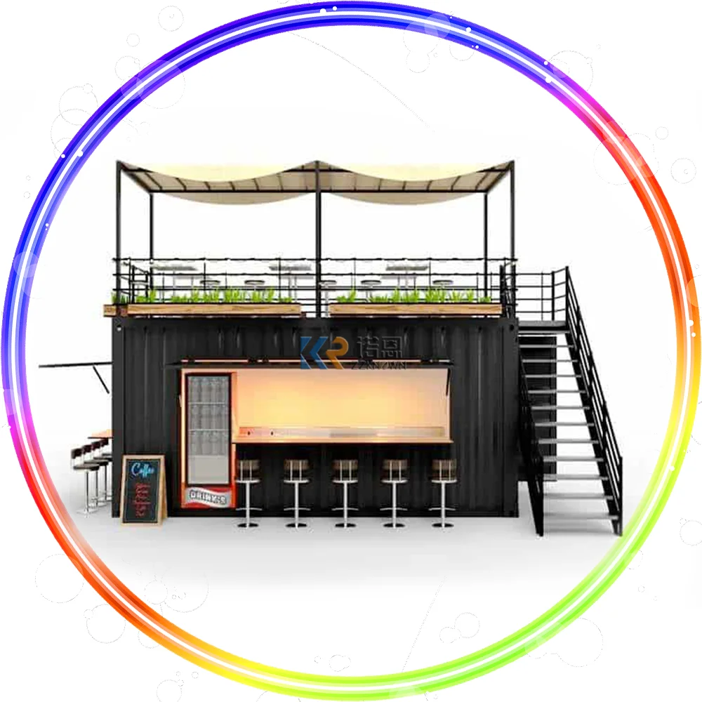 2023 20Ft Container Caffetteria Negozi In Vendita Case Container Mobili Prefabbricate